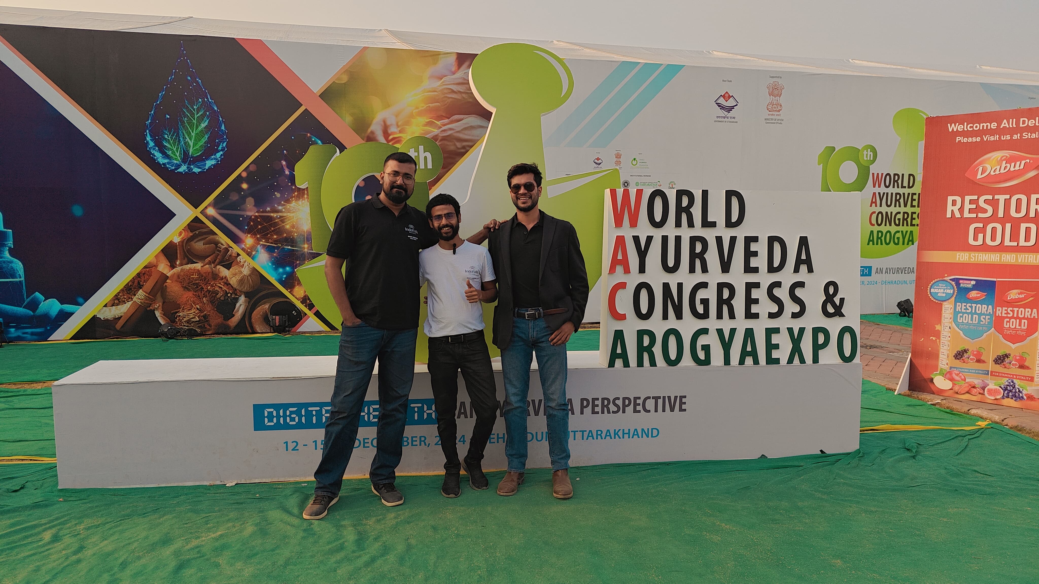 IndoFolk Wellness team at an Ayurveda industry congress